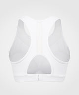 Power Mesh Racerback Padded Running Bra | Women's High Support Sports Bra